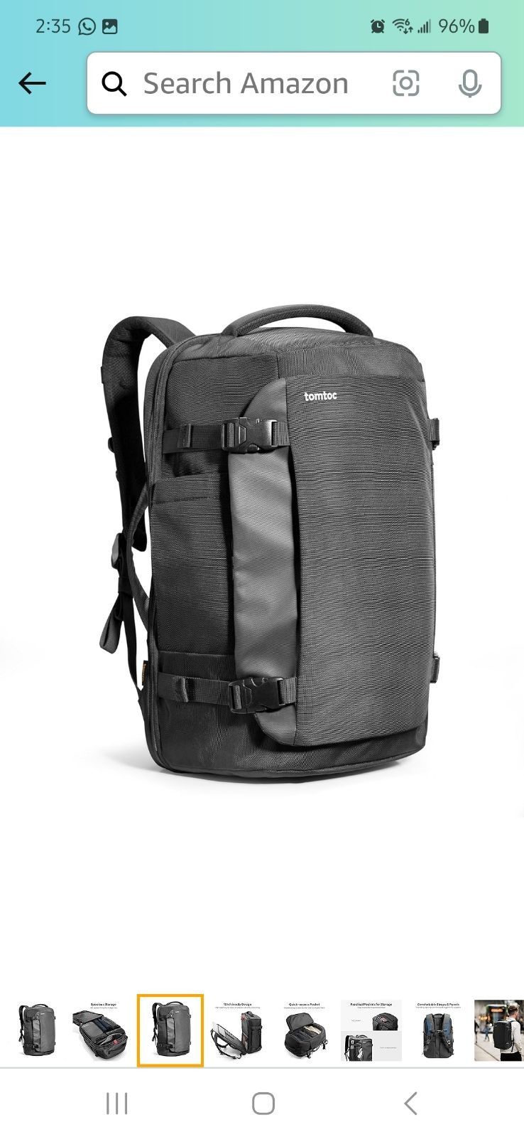 TOMTOC TRAVEL BACKPACK 