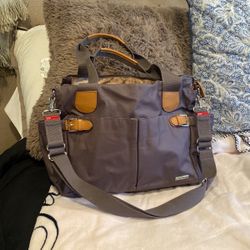 Storksak Grey Diaper Bag