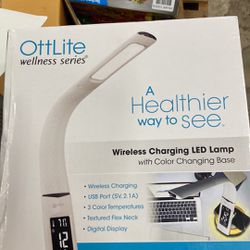 Ottlight Wellness Lamp USB & Wireless Charger 