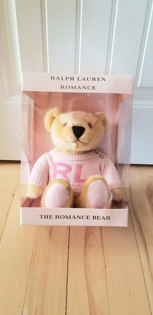 RALPH  LAUREN Romance Bear 10.5"H × 9"W NEW! 