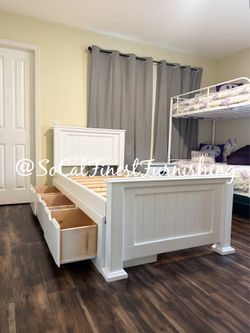 New twin bed with drawers 4x4