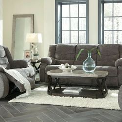 Tulen Gray Reclining Living Room Set

