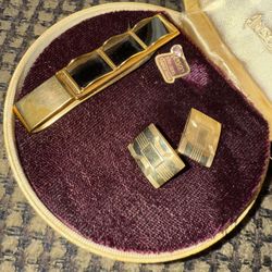 Antique Couplings And Tie Clip