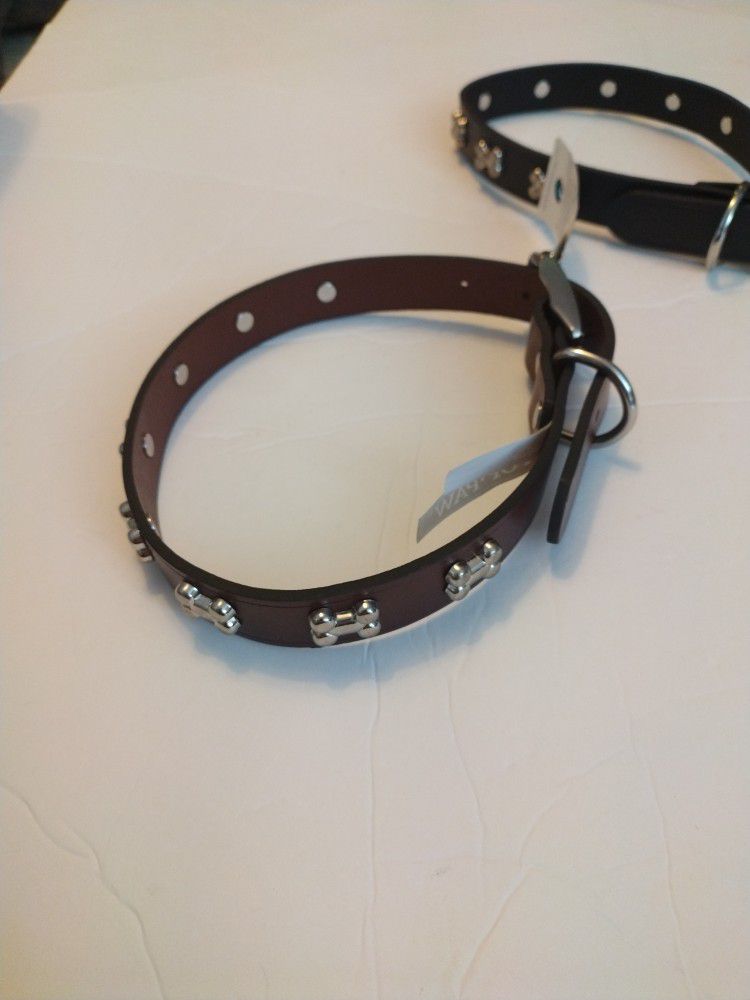 Leather Collar Top Paw 28-26" $16 Each