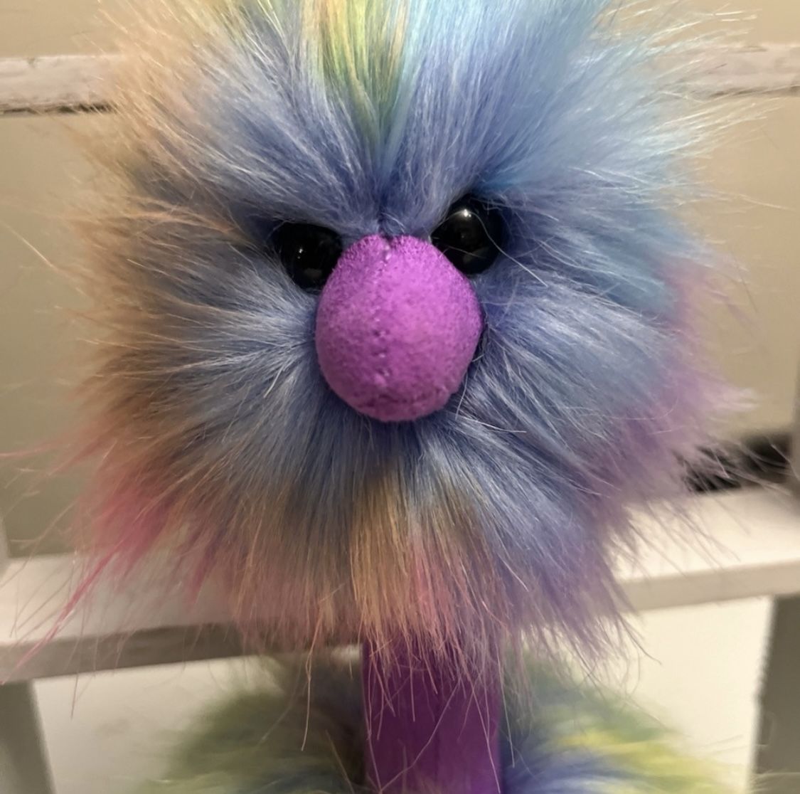 Jellycat Rainbow Plush Pompoms Ostrich