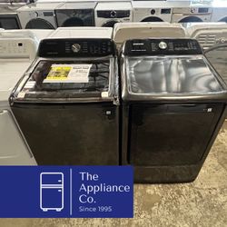 Samsung Top Load Washer & Gas Dryer Set