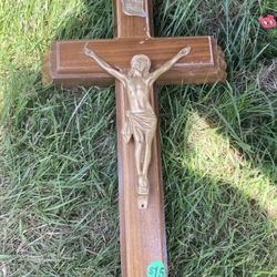 Crucifix With Holy Water And Candles