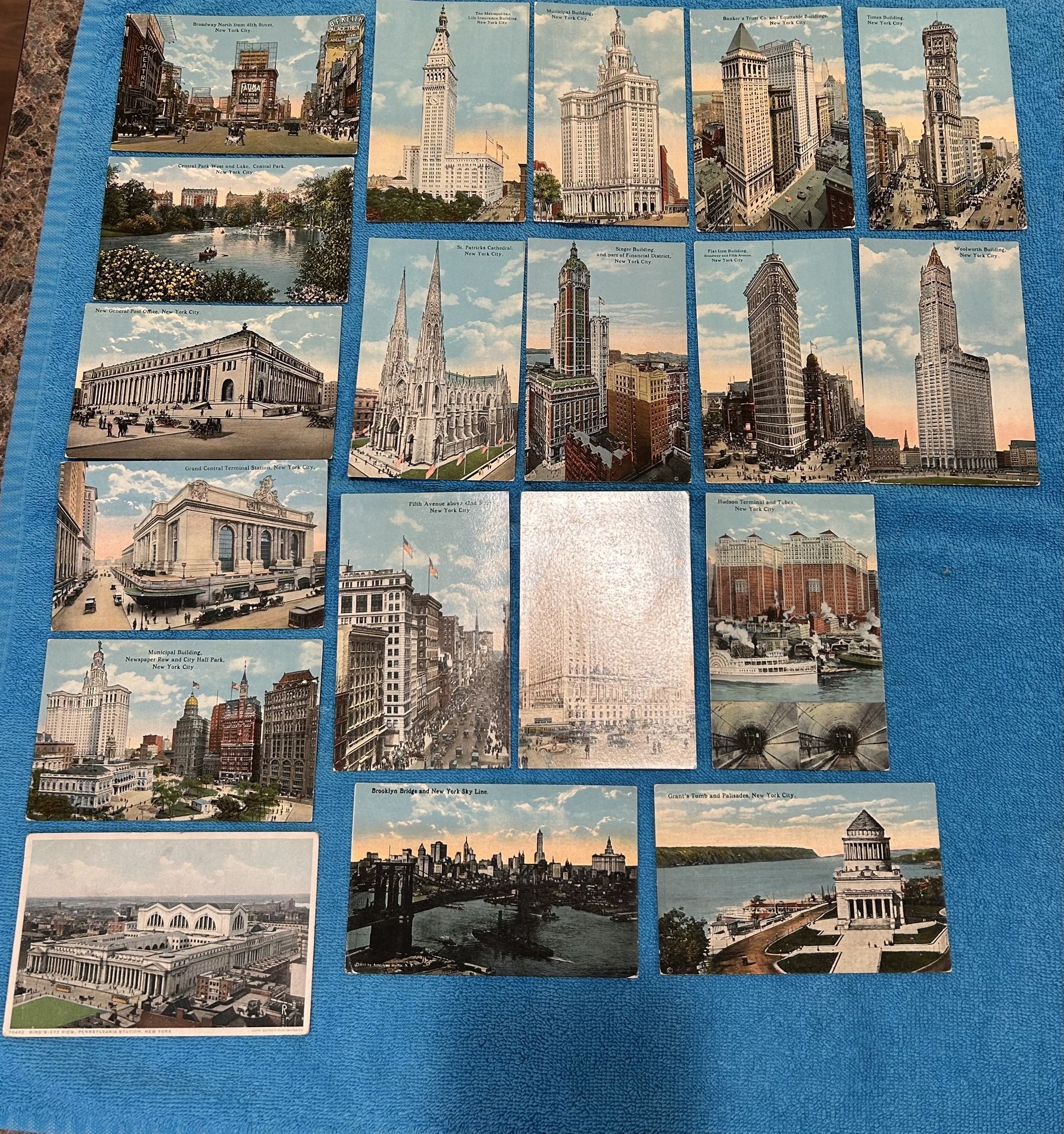 Vintage New York Post Cards $100