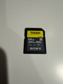 Tough Sony SD card 64gb