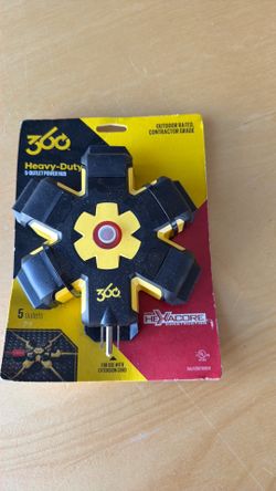 Heavy duty 5-outlet power hub
