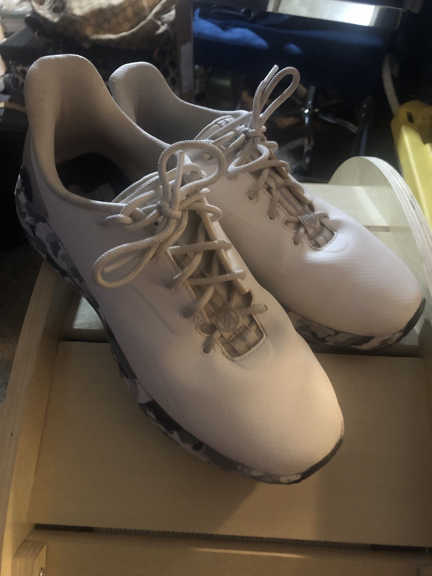 G/fore White Camo Golf Shoes 8.0