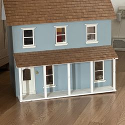 Vintage Real Good Toys Jamestown Vermont Farmhouse Dollhouse with Furniture