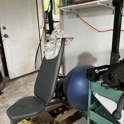 Bench and weights