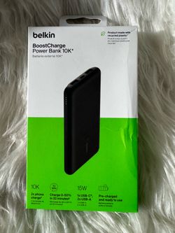 Belkin BoostCharge 10000mAh 15W Power Bank 2-Port USB-C & Dual USB-A Black