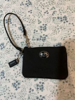 Black Coach wristlet