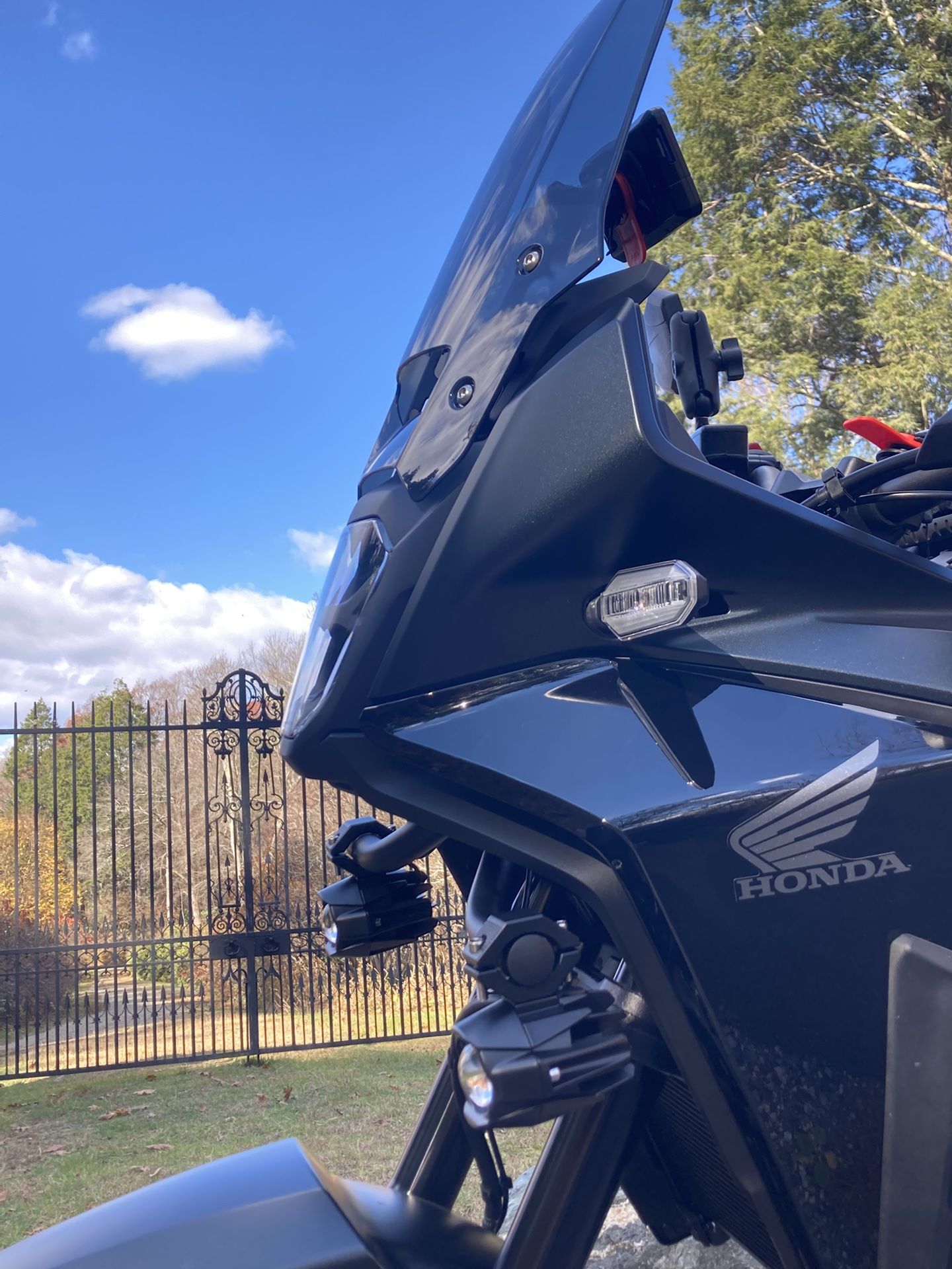 Honda Nx500 Givi Fog Light Mount