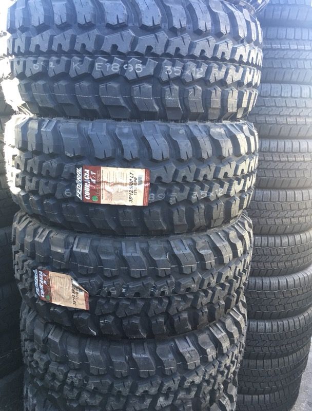 20"Federal Couragia MT Mud Terrain Tires BRAND NEW IN STOCK Size 35 X 12.50R20 . ..$179 Ea