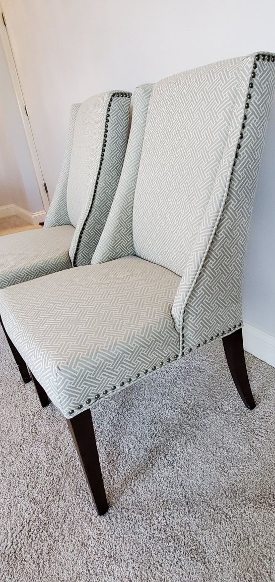2 Fabric Dining Room Chairs