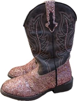 Kids Glitter Cowboy Western Boots