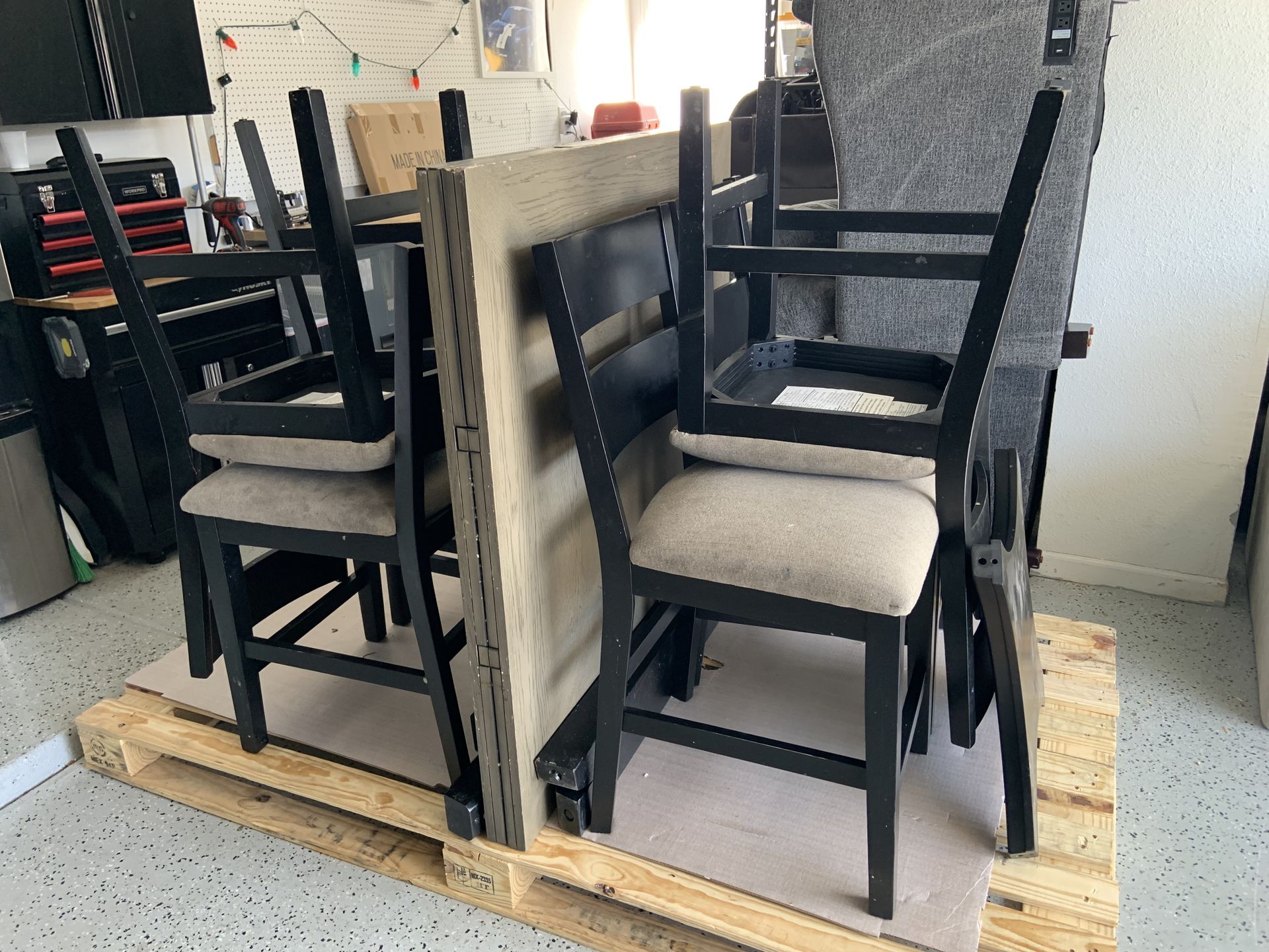 Pib dining table 6 chairs