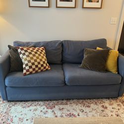 Blue Couch - Pullout Full Bed