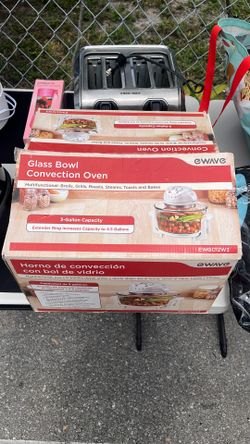 Glass bowl convection oven