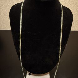 20” 3mm Diamond Cut Cuban Chain – Solid 925 Sterling Silver