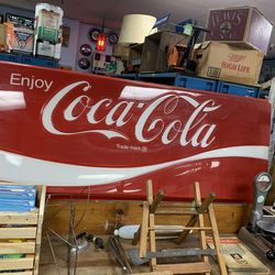 Large Plexiglass Coca Cola Sign