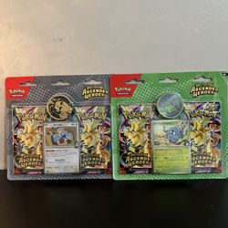 2x Ascended Heroes 2 Pack Blisters Larry & Erika NEW Factory Sealed Pokemon 