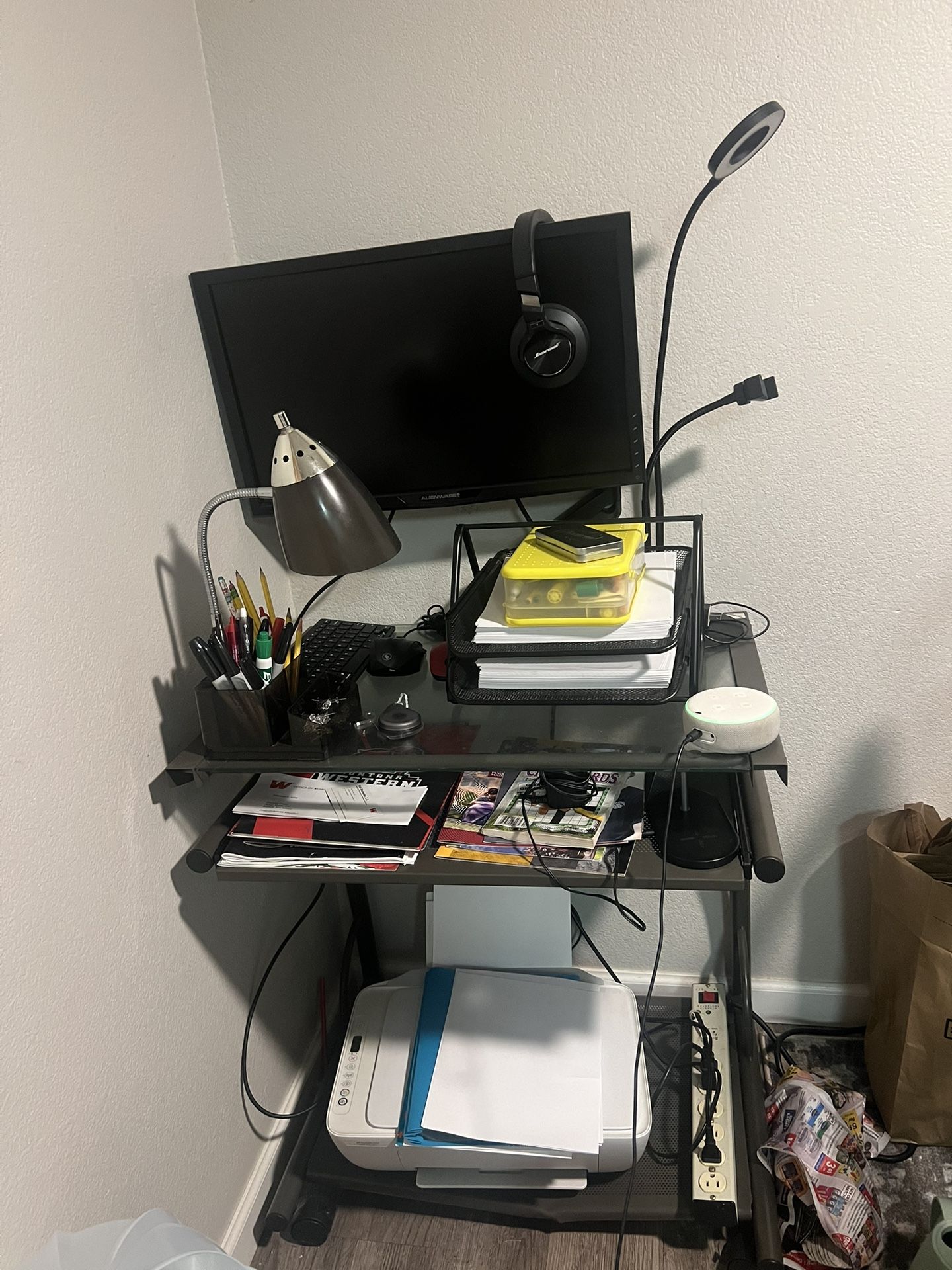 Student Desk with Monitor