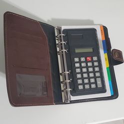 Brown leather agenda