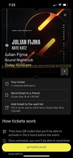 Julian Fijma Tickets At sound nightclub