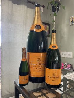 15L & 3L Veuve Clicquot Champagne Bottles - Empty