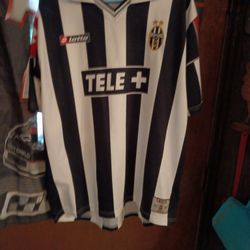 Men's Lotto Tele + Juventus 2000-2001 Home Jersey Size XL