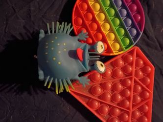 Pop It Fidget Toys and Squishy Monster Bundle