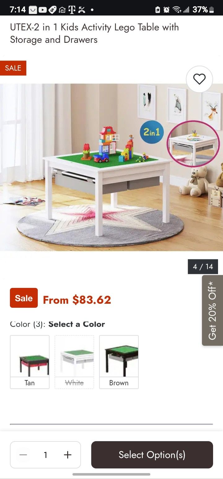 Legos Activity Table