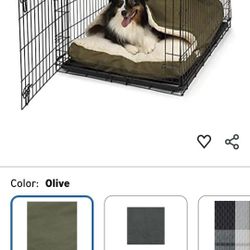 Snoozer Cozy Cave Crate Pet Bed, Medium - Olive (IDY)