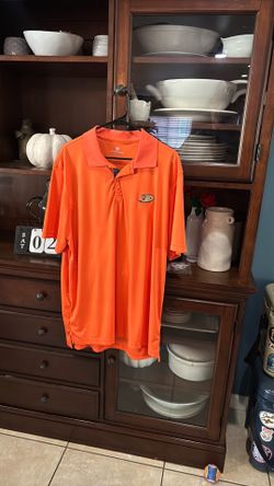 Levelwear NHL Anaheim Ducks Men’s Orange Polo Size XL
