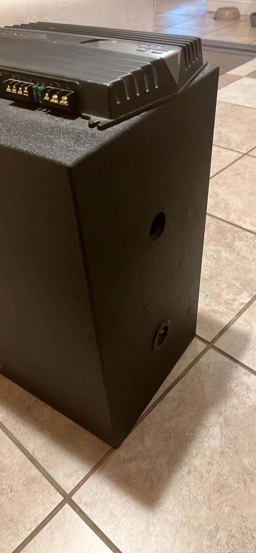 Two 12 Inch Speakers With Probox and amplifier