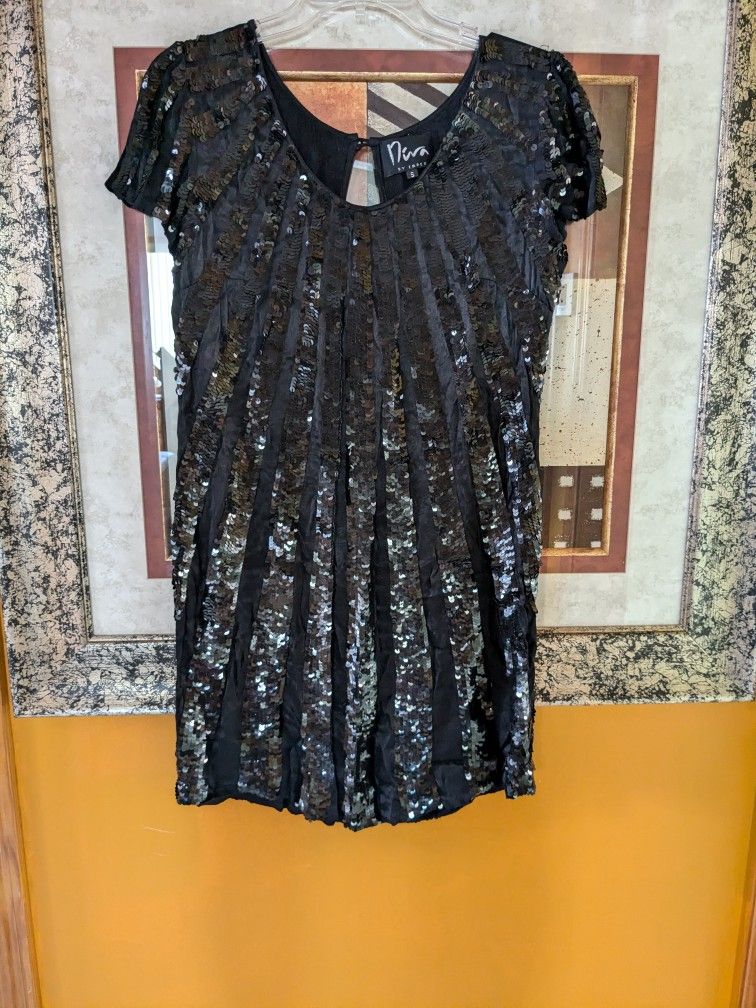 Diva by Emblex Black Sequin Dress
