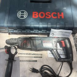 BOSCH RH226 Xtreme 1” SDS-Plus Concrete Rotary Hammer Drill Kit-Clean-8 Amp, Handle/Depth, Bits, Hard Case