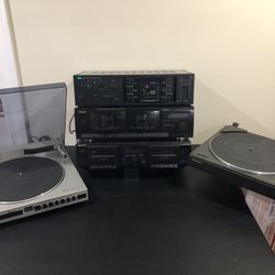Vintage Lot Stereo Components Sherwood Teac Sony Sansui Panasonic 