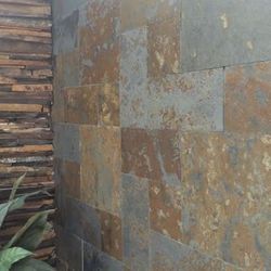 Remate De 7 Paletas De Bello Material Para Terraza Paredes O Piso Mármol Travertino Granito Verde Jade Pizarra  Negra Y Color Oxidada Una Belleza 