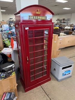 British Telephone Display Cabinet