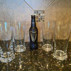 Large Beer Glasses  Or Flower Vases - Pilsner ale style