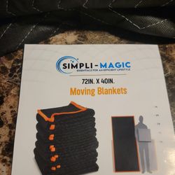 12 Pcs. All New Moving Blankets 72"X40"