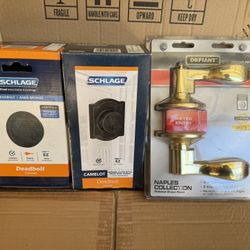 Door handles And deadbolt 