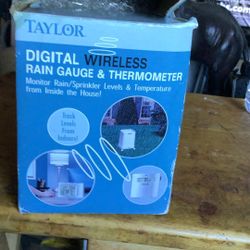 Taylor Digital Rain Gauge Thermometer