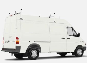 Dodge sprinter high roof roof rack white