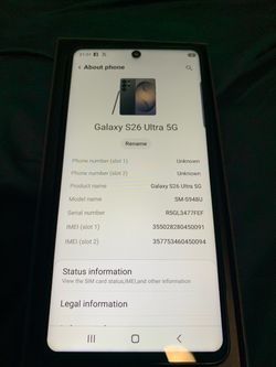 Samsung Galaxy S26 Ultra 5G Smartphone